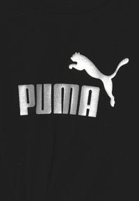 Puma LOGO KNOTTED TEE - T-shirt med print - black