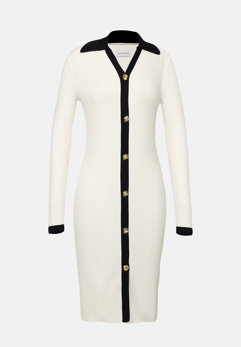 Anna Field Gebreide jurk beige