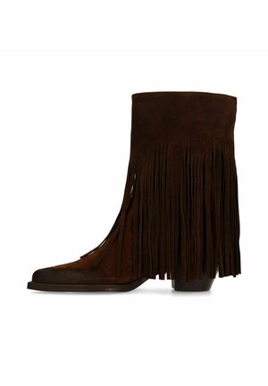 MIT FRANSEN - Cowboy-/Bikerlaarsjes - brown