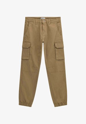 GAS BOB GYM - Pantaloni cargo - beige
