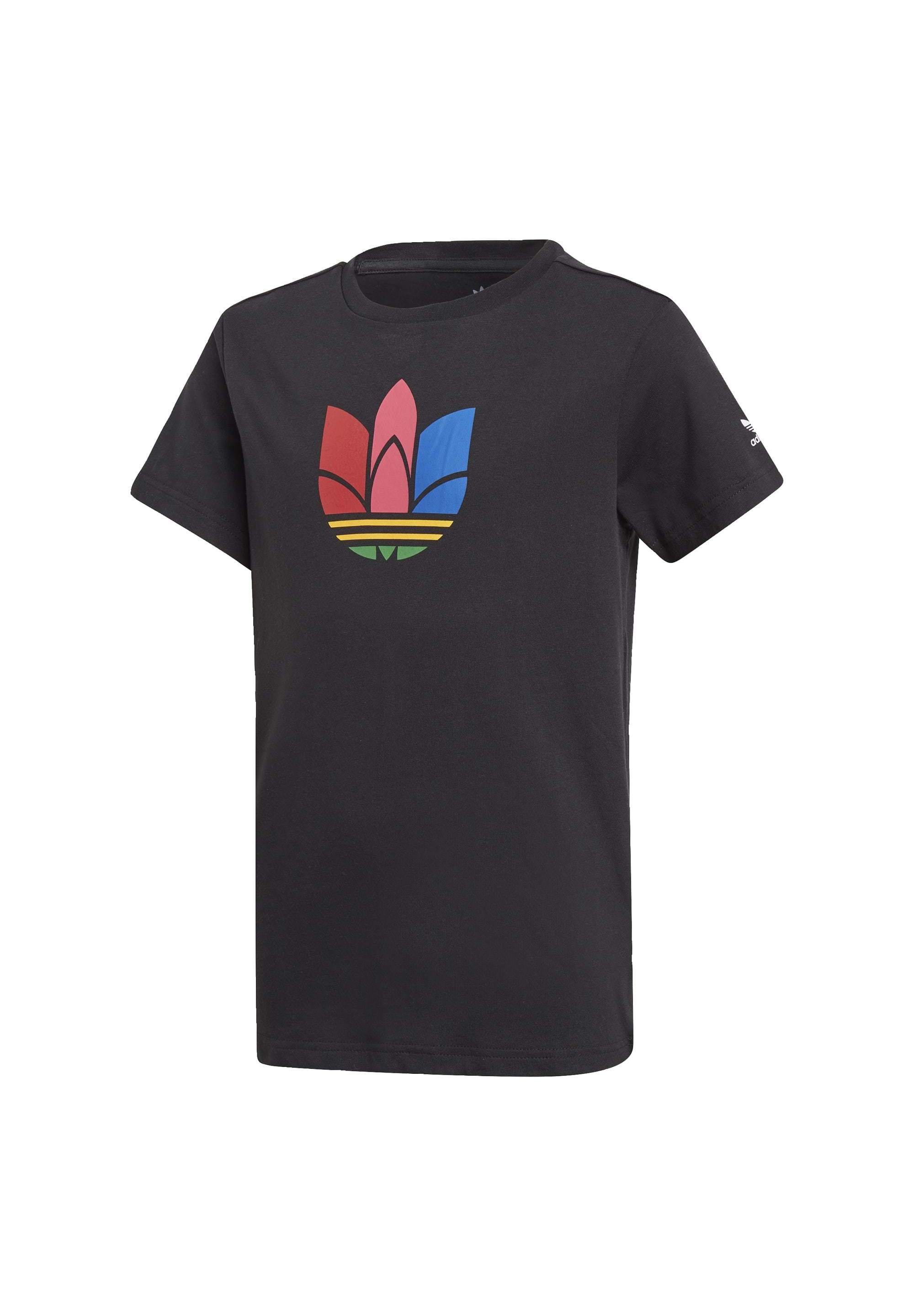 adidas Originals ADICOLOR 3D TREFOIL T-SHIRT - T-Shirt print -  black/schwarz - Zalando.de