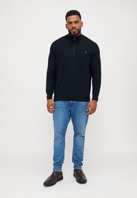 Polo Ralph Lauren Big & Tall QUARTER-ZIP JUMPER - Džemperis - black