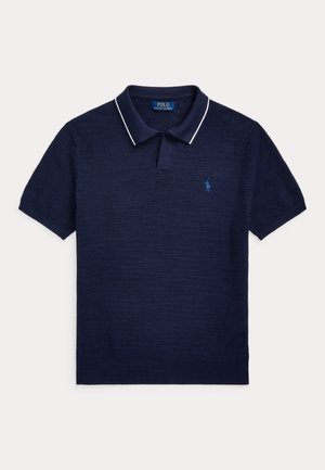 royal blue and black ralph lauren polo shirt