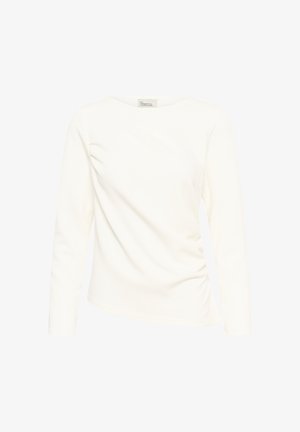 My Essential Wardrobe, MWHELLE ASYMMETRIC BLOUSE - Pikkade varrukatega topp - snow white