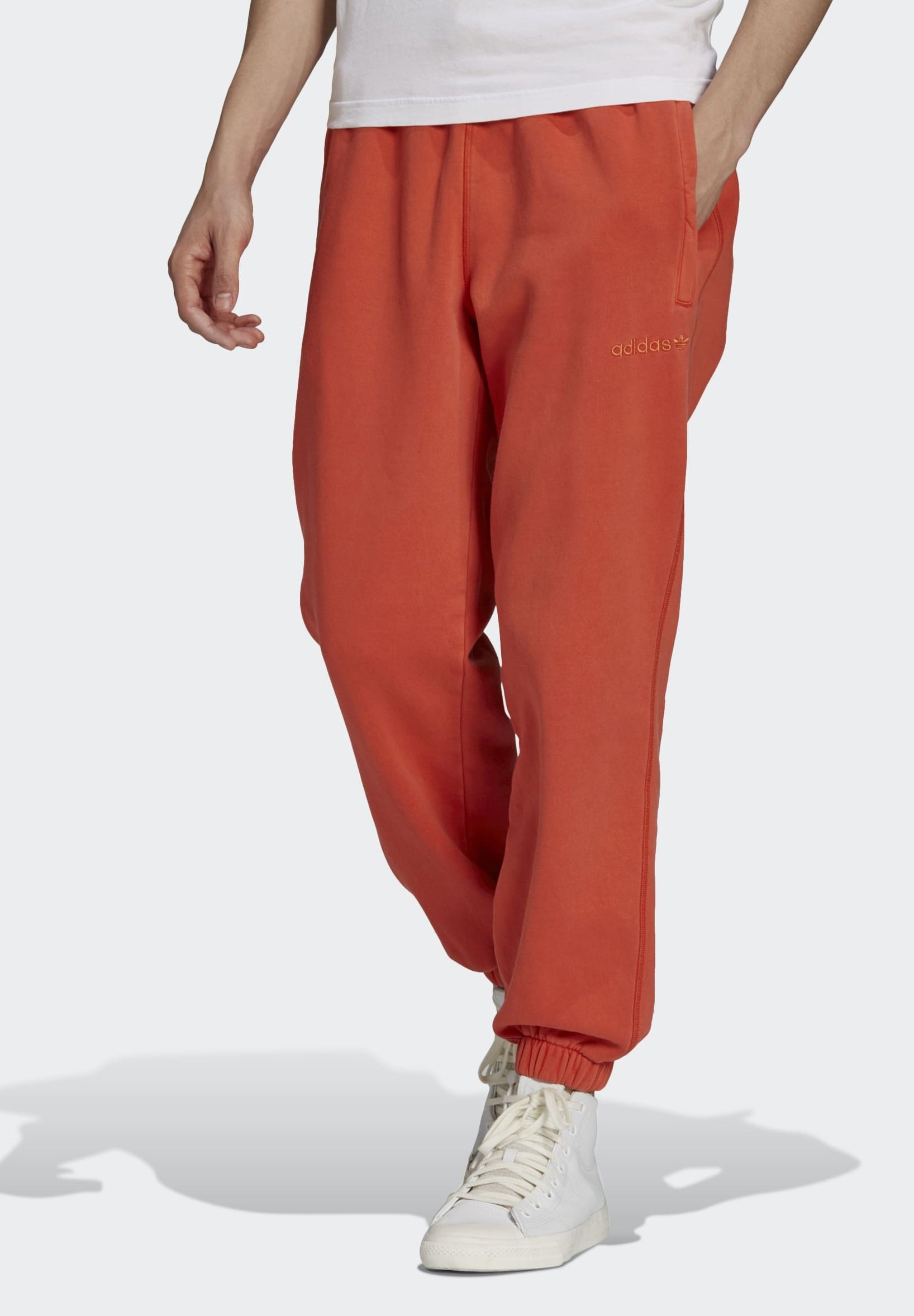 adidas black and orange pants