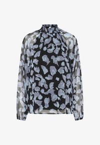 Non selezionato, black blue abstract print