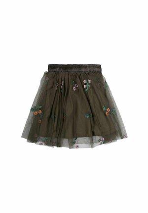 The New JOHANNA - A-line skirt - ivy green flower aop