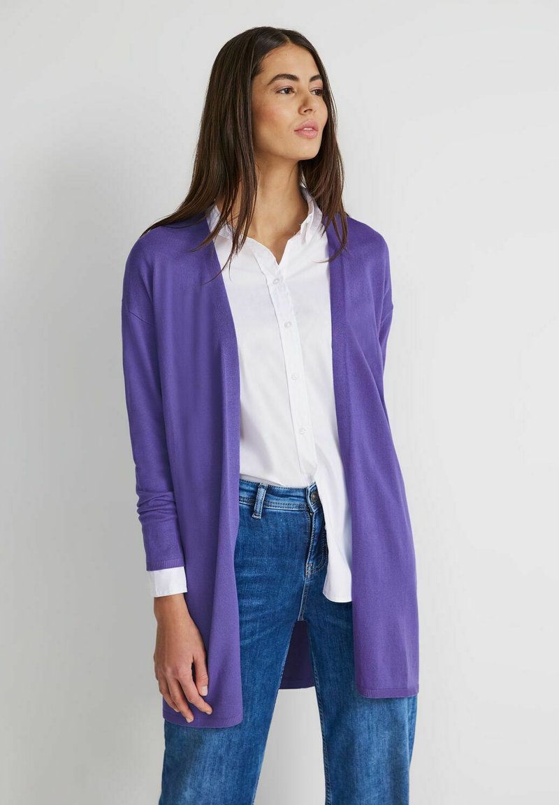 Street One A253912 Jaquard Cardigan, Cool Vintage Green, 44 Donna