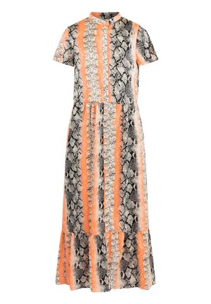 IZIA, IZIA DRESS SHORT SLEEVE MAXI - Maxikjoler - orange mehrfarbig