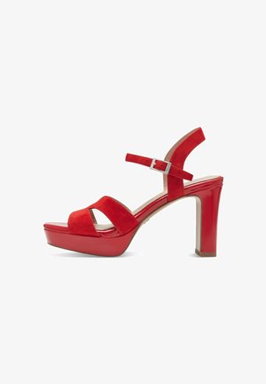 Tamaris, Sandali con tacco - red