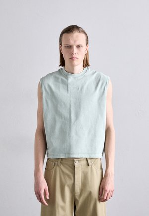 STONE WASHED BOXY  - Débardeur - sage green