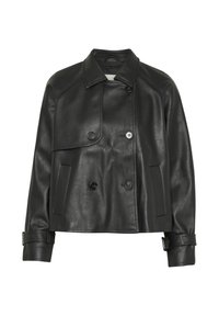Veste en similicuir - black deep