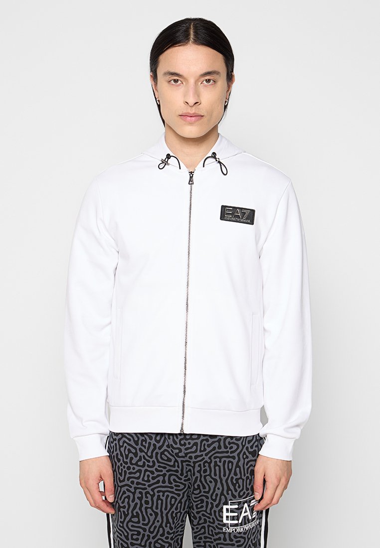 EA7 Emporio Armani Sweater met rits wit EA7 Emporio Armani Sweater met rits wit