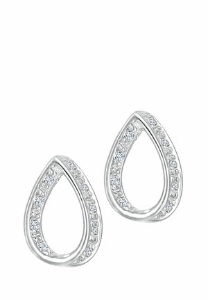 DIAMOND TEARDROP DESIGN STUD  - Kõrvarõngad - white gold-coloured