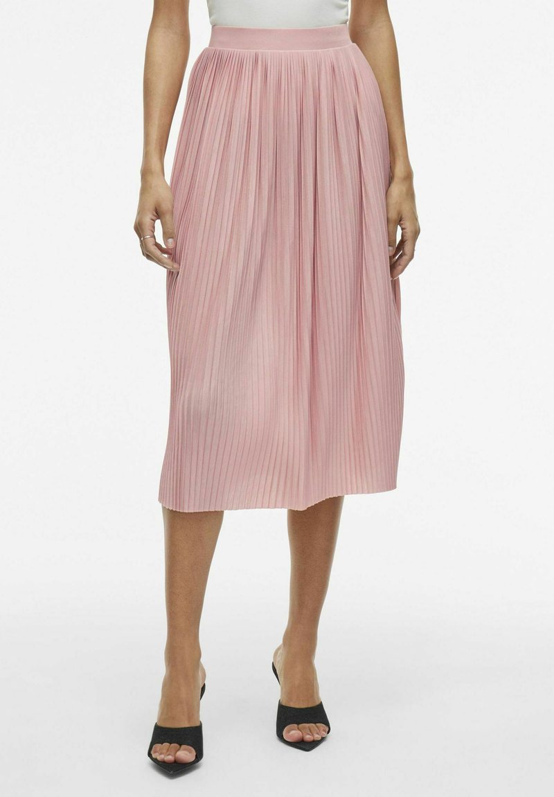 VILA MIDI - Áčková sukně - misty rose