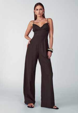 WILLA PALMS JUMPSUIT - Overal - chocolate