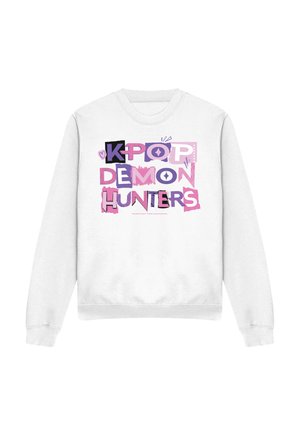 NETFLIX, KPOP DEMON HUNTERS SCRAPBOOK LOGO - Sweatshirt - white