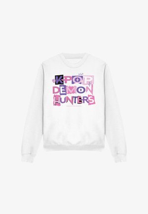 NETFLIX, KPOP DEMON HUNTERS SCRAPBOOK LOGO - Sweatshirt - white
