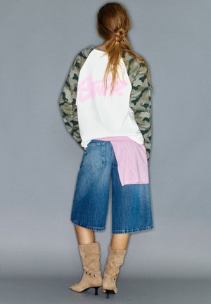 PULL&BEAR, PRINTED LONG SLEEVE - T-SHIRT - T-shirt à manches longues - white