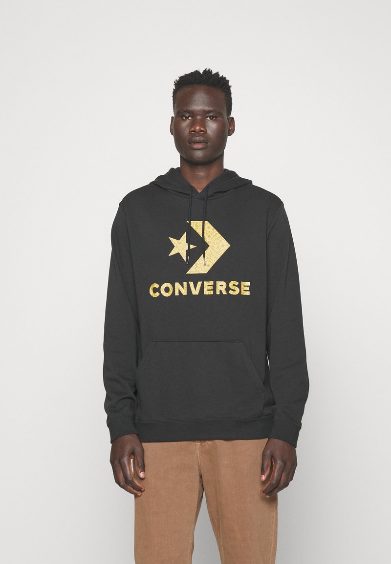 Converse GO TO STAR CHEVRON HOODIE UNISEX Sweatshirt black Zalando.ie