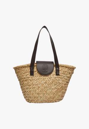 comma SHOPPER - Shopping Bag - hellbraun