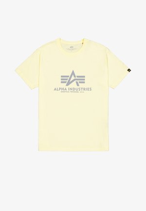 Nyomott mintás póló - retro yellow