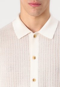 Tommy Hilfiger STRUCTURE OPEN SHIRT - Shirt - ivory petal