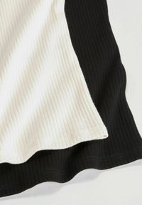REGULAR FIT BOAT NECK 2 PACK  - Top dugih rukava - black cream