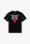 NBA CHICAGO BULLS PIPING TEE UNISEX - Camiseta deportiva - black/red