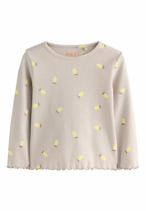 REGULAR FIT - LONG SLEEVE - Ilgarankovis viršutinės dalies drabužis - neutral lemon print