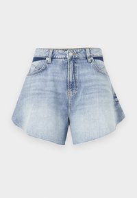 BOSS Denimové šortky - turquoise/aqua