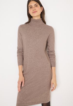KUSCHELIGES ROLLKRAGEN  - Robe pull - braun