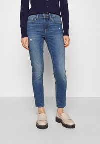 ONLY Petite - ONLWAUW MID SKINNY  - Ļoti pieguloši džinsi - medium blue denim Miniatūras attēls 1