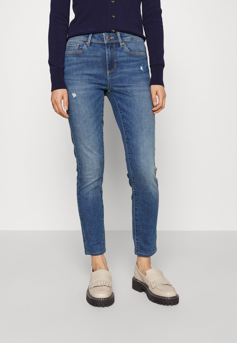 ONLY Petite - ONLWAUW MID SKINNY  - Ļoti pieguloši džinsi - medium blue denim, Palielināt