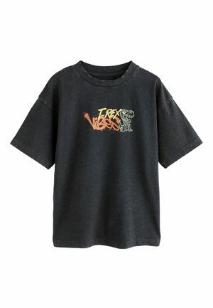 SHORT SLEEVE GRAPHIC STANDARD - T-shirts print - black graffiti dino back print