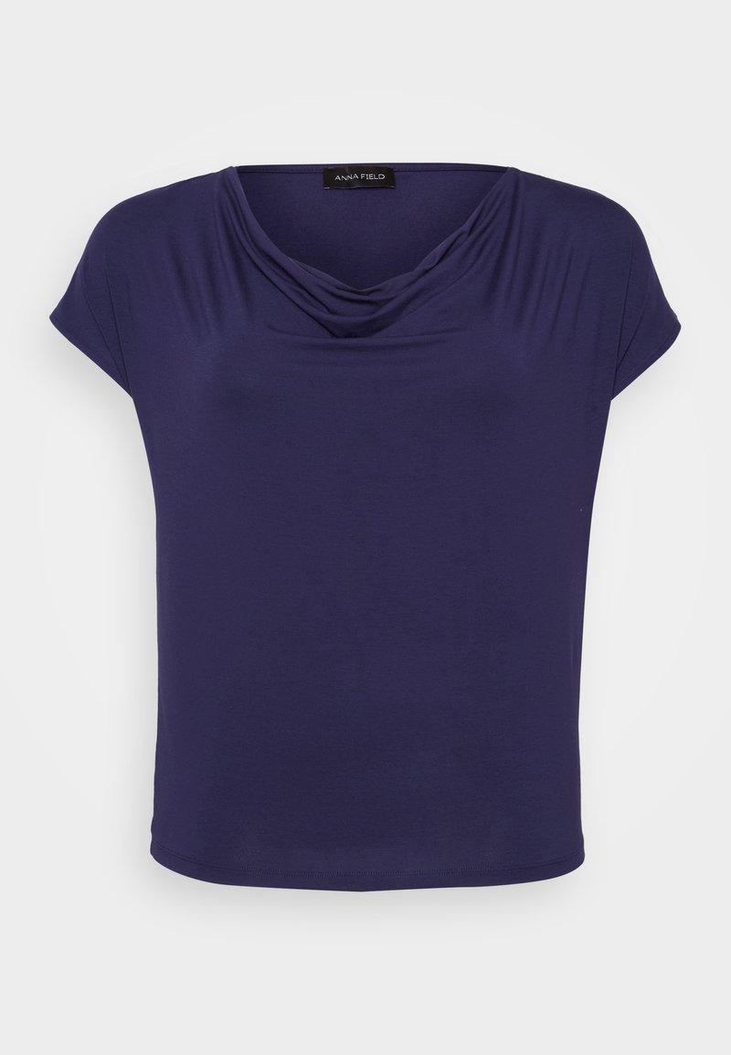 Anna Field Curvy T-shirt basic donkerblauw Anna Field Curvy T-shirt basic donkerblauw