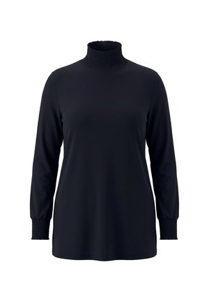 MIAMODA, LONGSLEEVE, KOMFORT FIT, ELASTISCHE SMK-DETAILS - Camiseta de manga larga - black