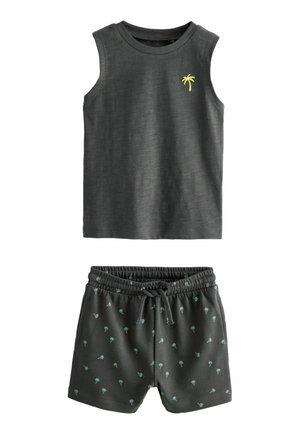 Next SET REGULAR FIT - Shorts - charcoal grey