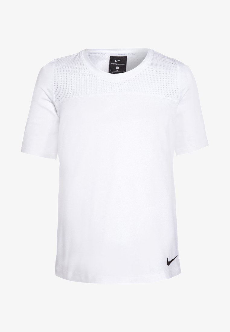 Nike Performance PRO HYPERCOOL - Triko s potiskem - white/black
