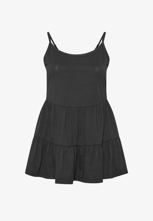 Yours Clothing, PLUS SIZE VESTS & CAMIS - Toppi - black