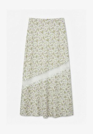 Vero Moda, SKIRT VMSUNNI MID WAIST LONG SKIRT - Maxisukňa - cloud dancer