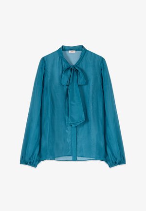 Oltre, CAMICIA CON FIOCCO - Camicia - ottanio