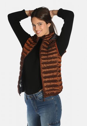 SANS MANCHE SHELTER AVEC CAPUCHE AMOVIBLE - Veste sans manches - ambre titane