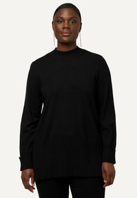 Ulla Popken STEHKRAGEN LANGARM - Maglione - black