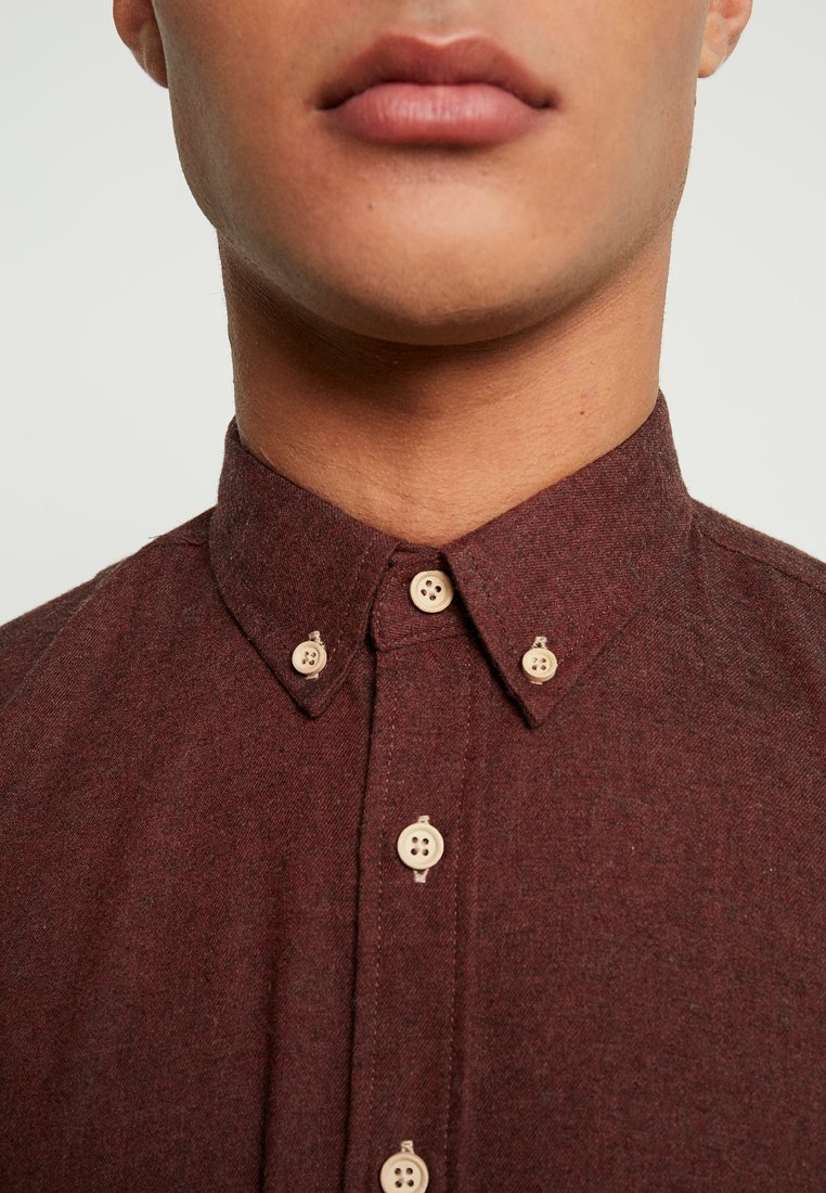 Kronstadt DEAN DIEGO Skjorte bordeaux melange Zalando.no Kronstadt DEAN - Skjorte - bordeaux
