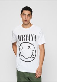 Merchcode NIRVANA LITHIUM TEE - T-shirts print - white