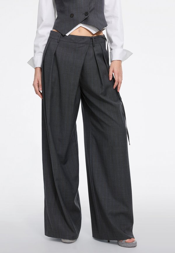 MISS SIXTY - PANTALONE IN LANA PER DONNA PANTALONE - Stoffhose - anthracite gray