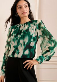Love & Roses Camicetta - green animal print