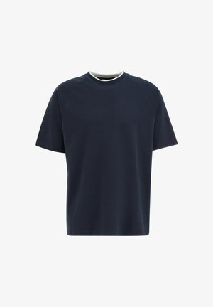 WE Fashion, T-Shirt basic - dark blue