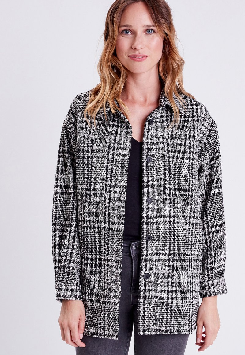 BONOBO Jeans GERADES MIT KNÖPFEN - Camicia - noir